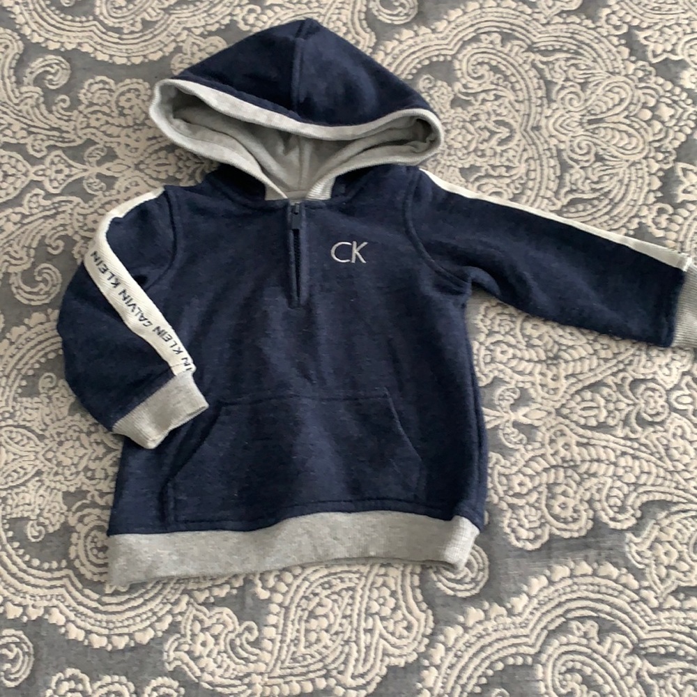 Calvin Klein pullover hoodie 6-9 months 1/4 zip